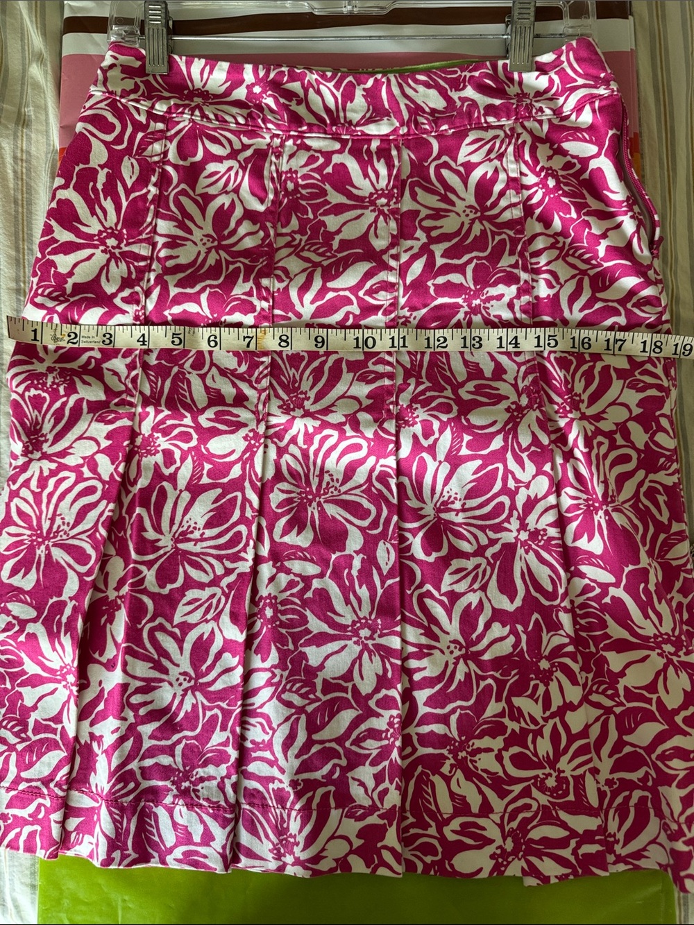 Worthington Pink and White Floral Skirt